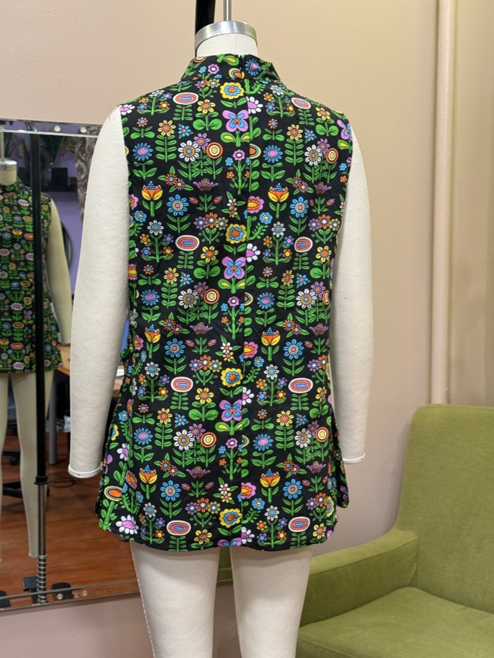 Nooworks Awesome Blossom Print, Sleeveless Tunic, Size Small - Picture 3 of 14
